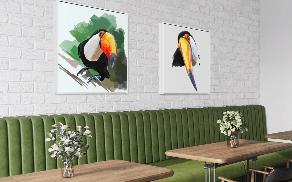 Barnaby the Toucan – Bold and Colorful Tropical Bird Canvas Print