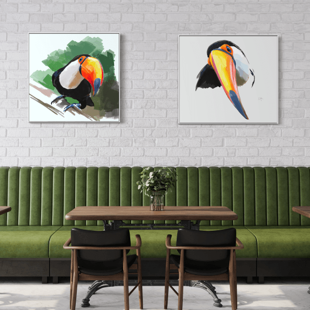 Benjamin the Toucan - Canvas Print