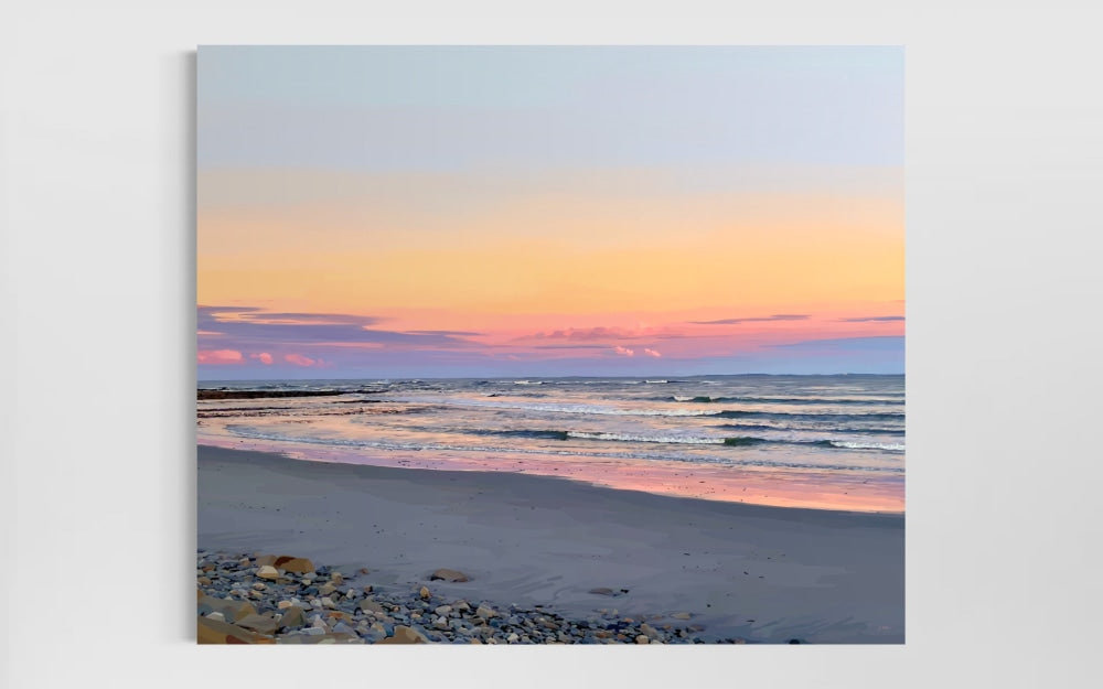Rye III – Golden Hour Coastal Canvas Print
