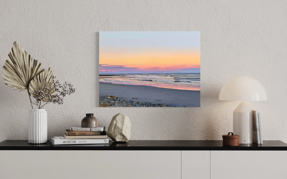 Rye III – Golden Hour Coastal Canvas Print