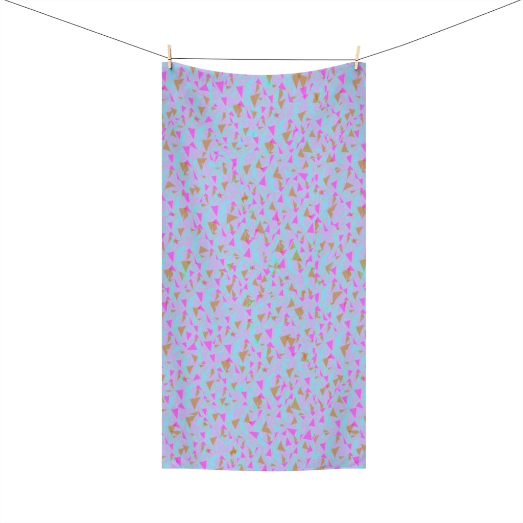 Purple Geo Beach Towel