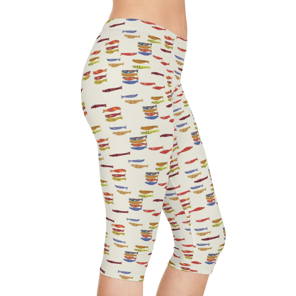 Fishy W Capri Leggings