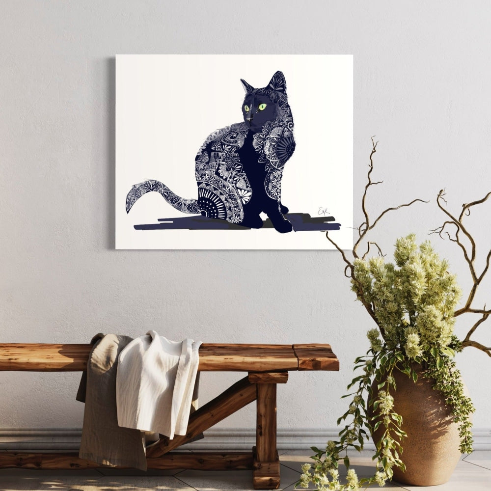 Zentangle Asher III - Canvas Print
