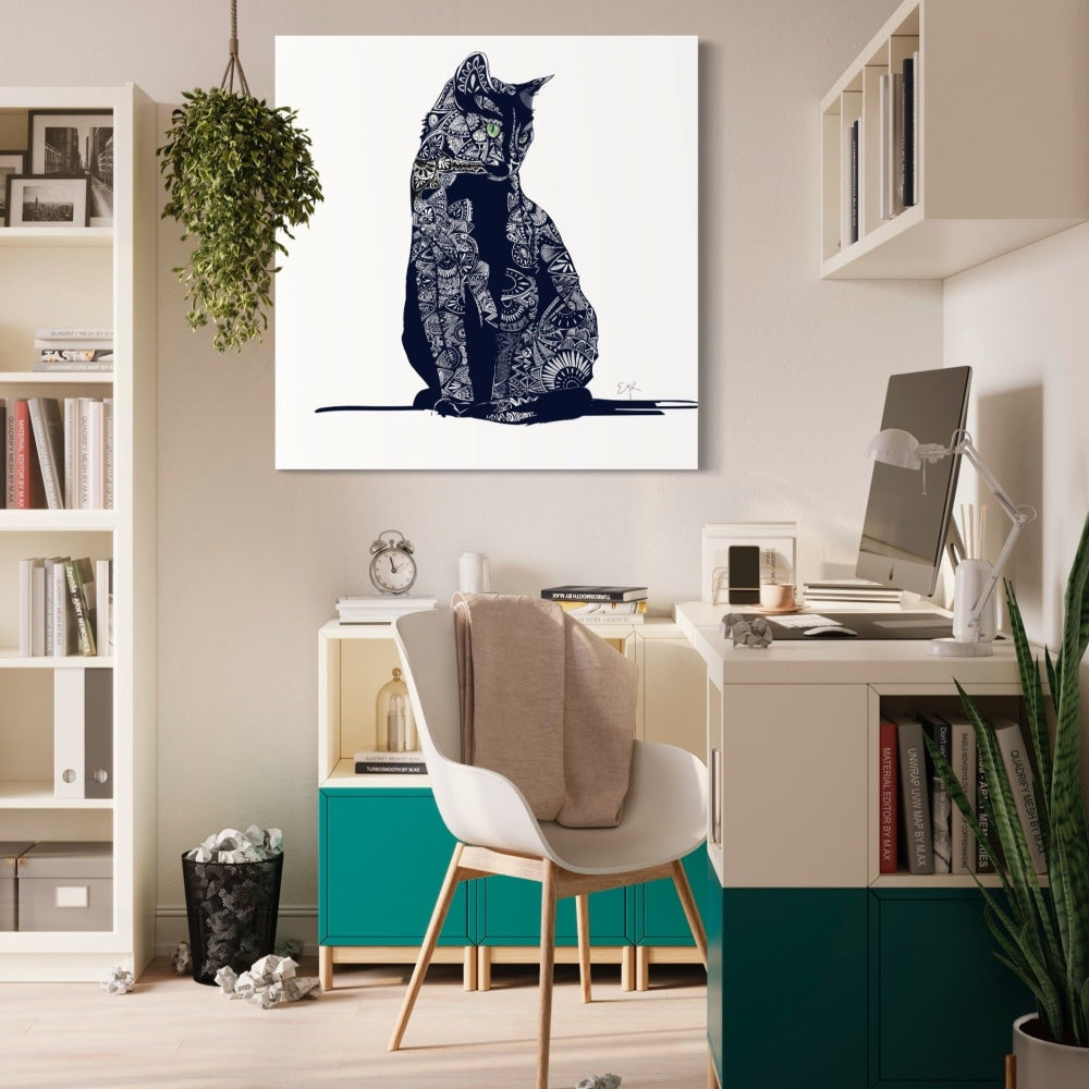 Zentangle Asher II - Canvas Print