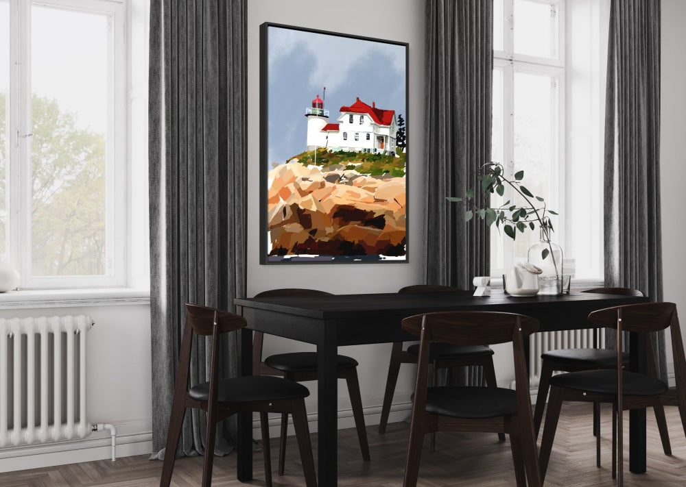 Burnt Coat Lighthouse Canvas