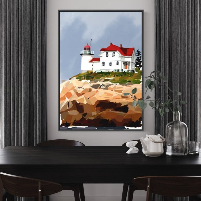 Burnt Coat Lighthouse Canvas