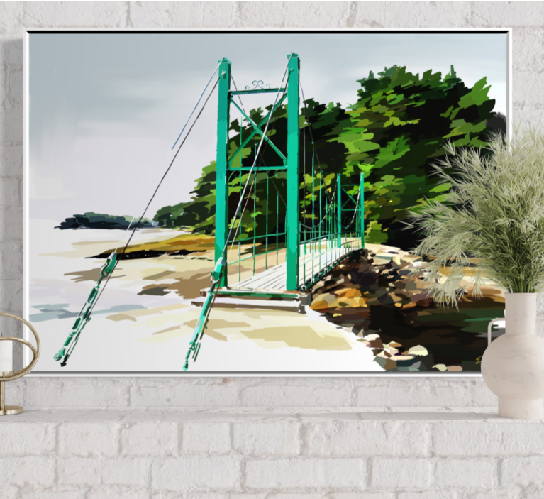 Wiggly Bridge Canvas