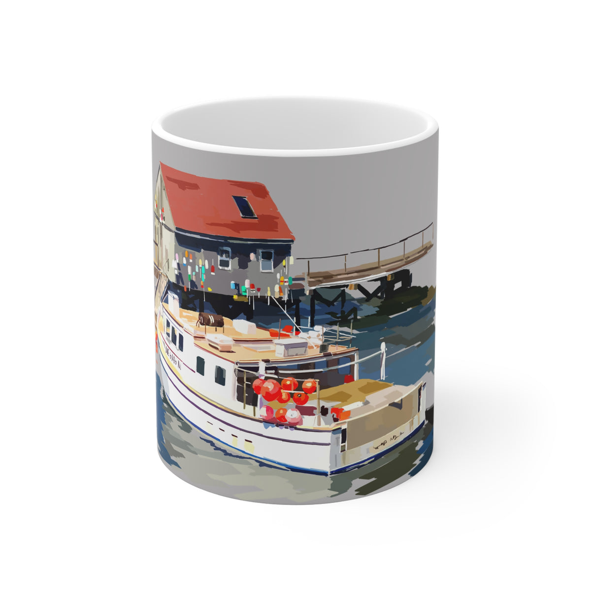 The Lobster Shack I Mug – Coastal Harbor Boat Art