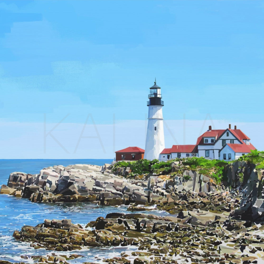 Cape Elizabeth Lighthouse – Portland Maine Canvas Print