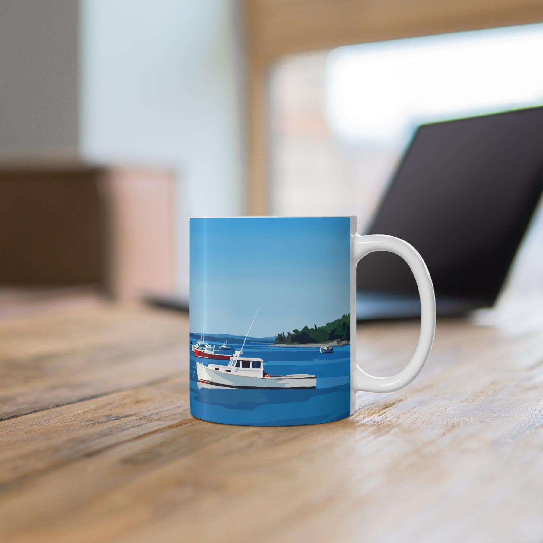Tranquility Mug — Maine Coastal Art by Emily Kalina