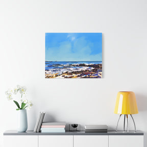 Seaside Coastal Beach Canvas Print — Matte Stretched Wall Art