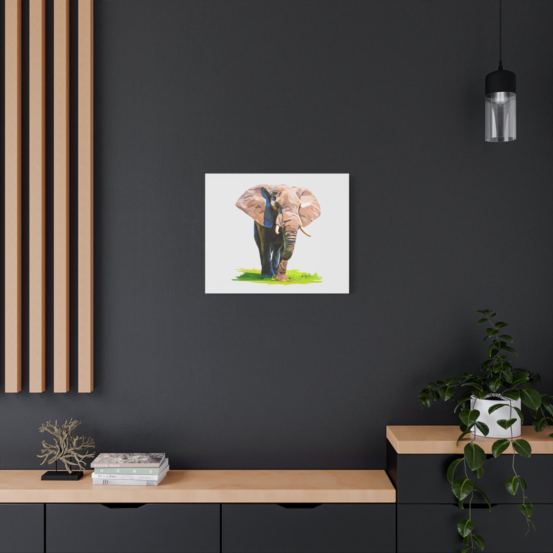 Elephant Canvas Print — Matte Stretched Wall Art