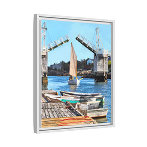Framed Perkins Cove, Ogunquit - Canvas Print