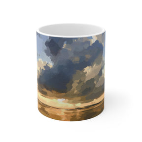 A Break in the Clouds Mug — Seascape Art by Emily Kalina