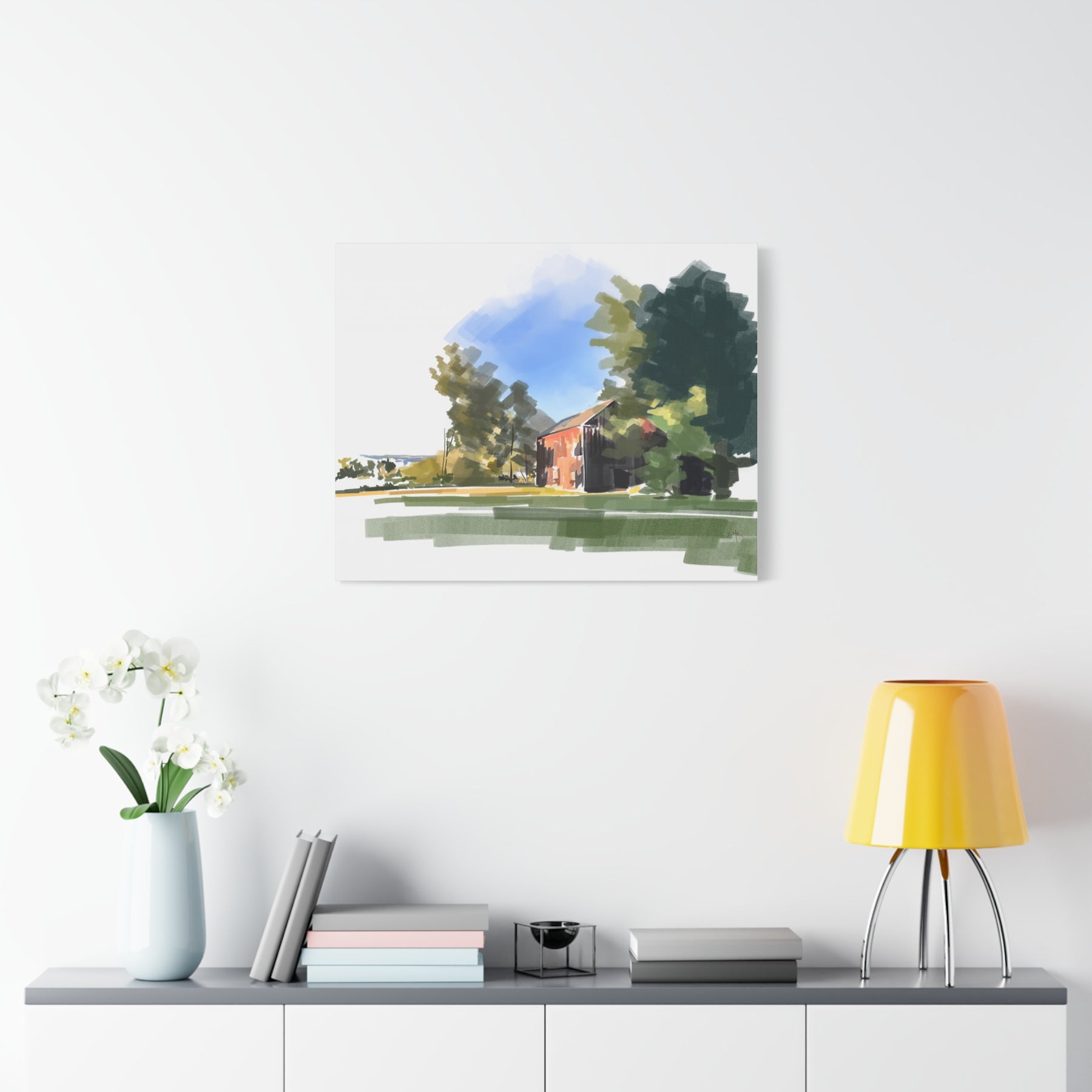 The Barn  - Canvas Wall Print