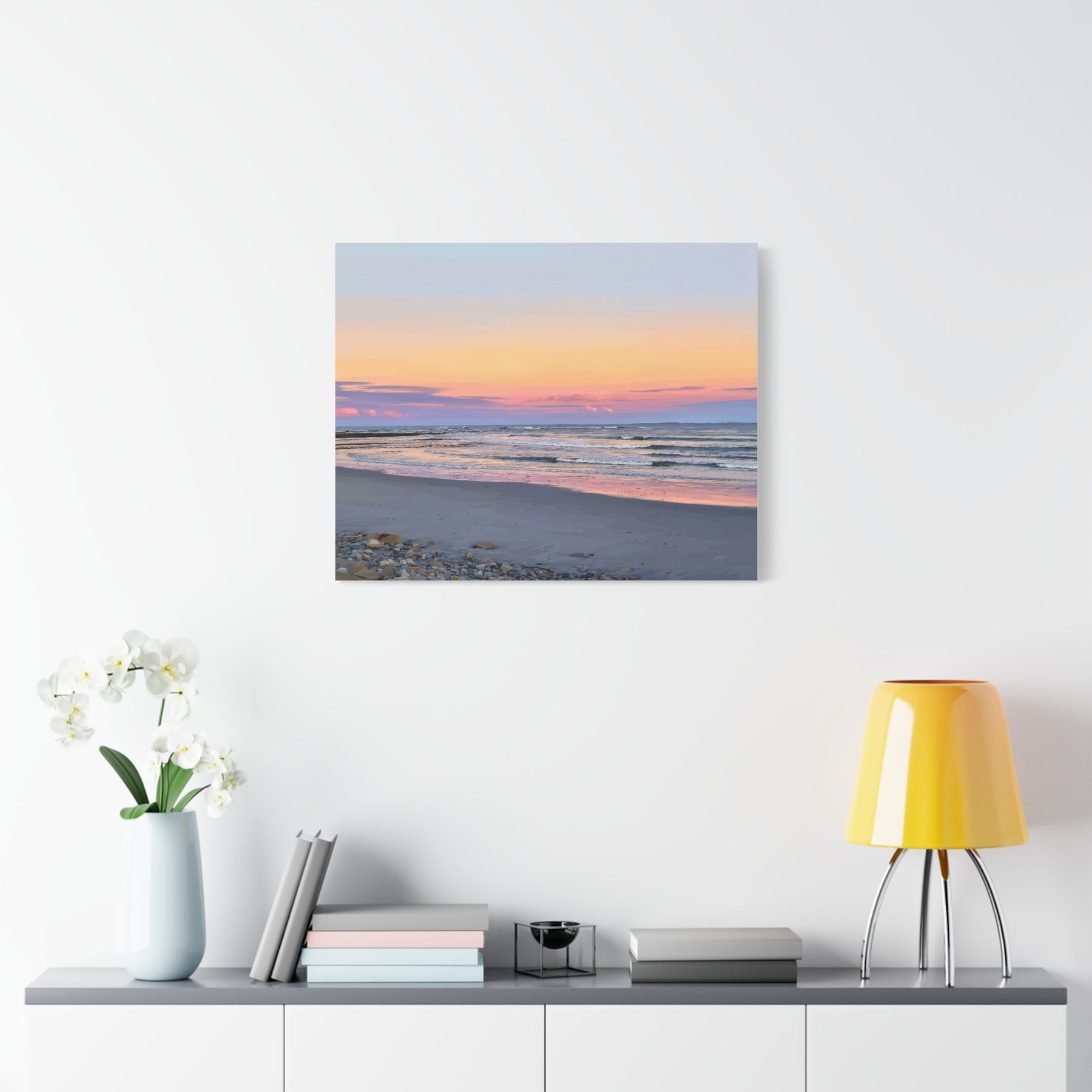 Rye Sunset — Rye Beach NH Sunset Canvas Print | Coastal Wall Art