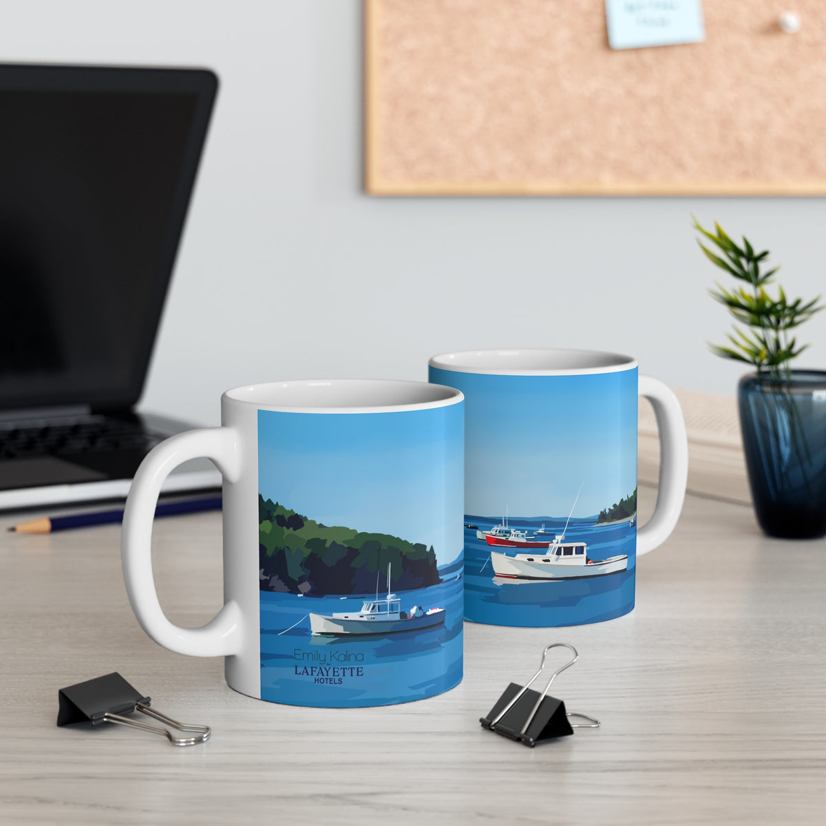 Tranquility Mug — Maine Coastal Art by Emily Kalina
