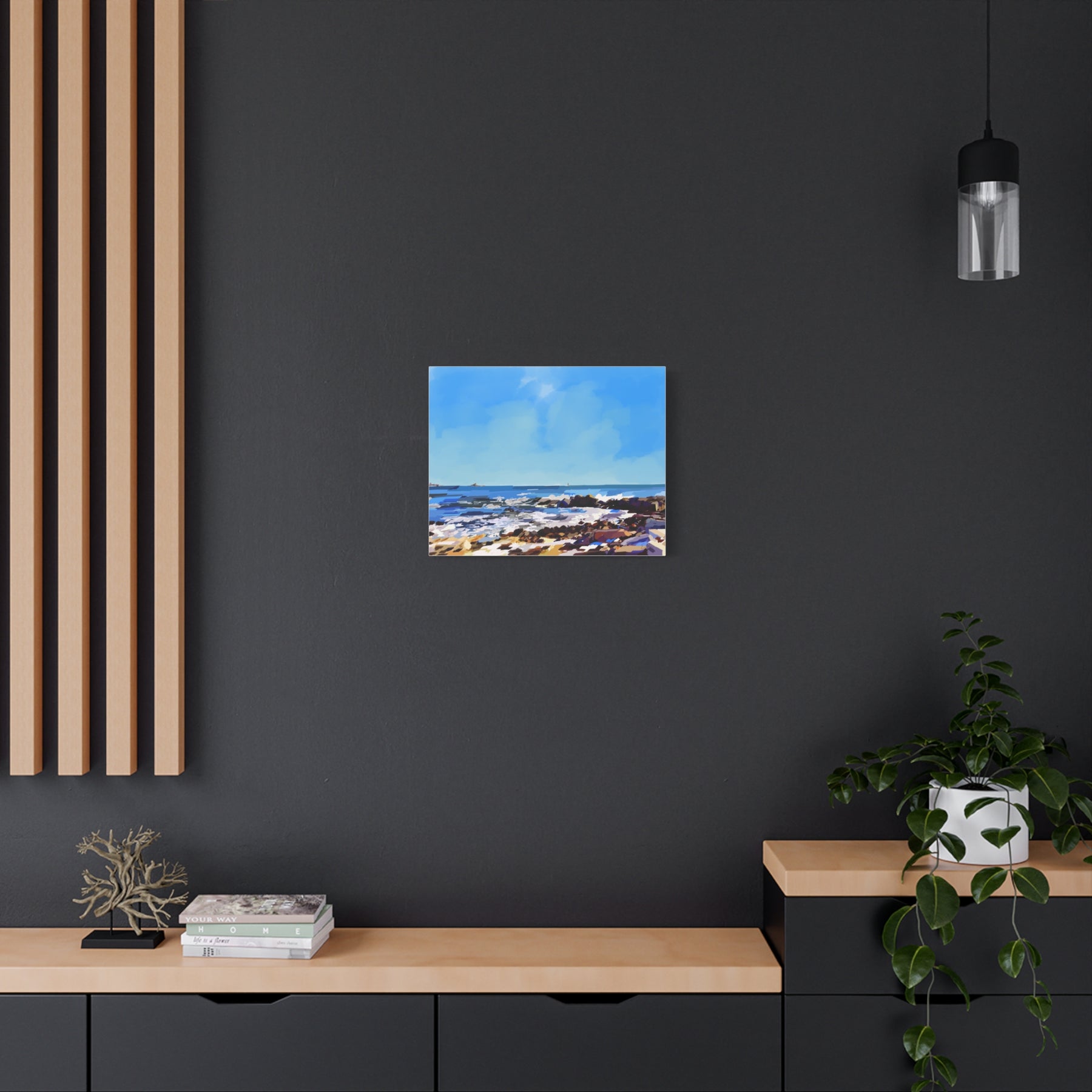 Seaside Coastal Beach Canvas Print — Matte Stretched Wall Art