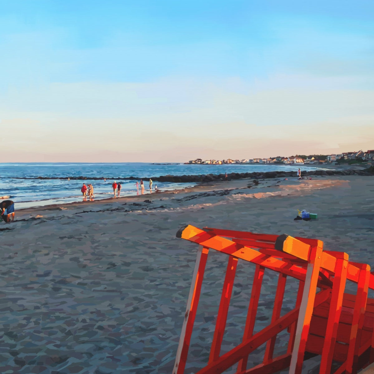 Wallis Sands Beach I — Canvas Wall Print