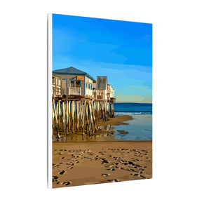 Old Orchard Beach Maine Pier Canvas Print | Seascape Wall Art by Emily Kalina