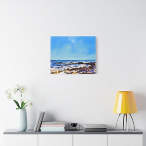 Seaside Coastal Beach Canvas Print — Matte Stretched Wall Art