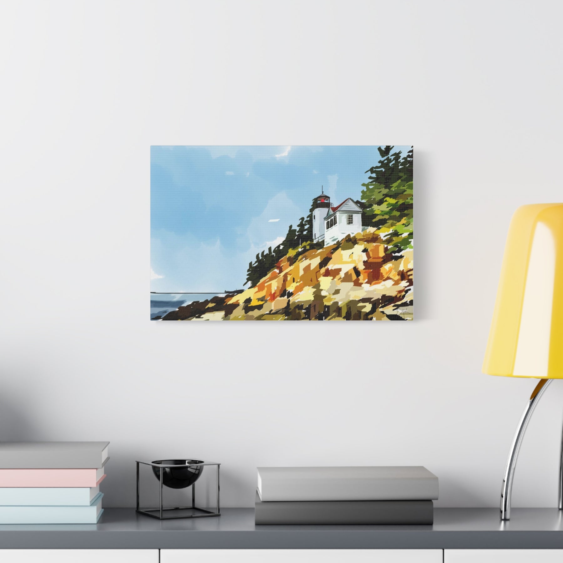 Bass Harbor Lighthouse Canvas Print - Acadia National Park Maine