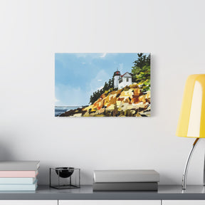 Bass Harbor Lighthouse Canvas Print - Acadia National Park Maine