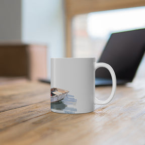 The Lobsterman I Mug — Ogunquit Maine Art by Emily Kalina
