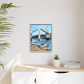 Framed Perkins Cove, Ogunquit - Canvas Print