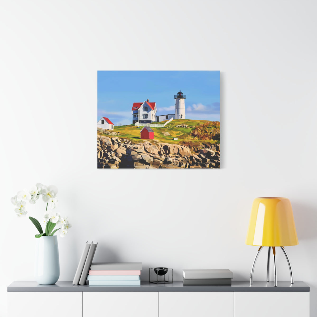 Nubble Lighthouse York Maine | Summer Canvas Print