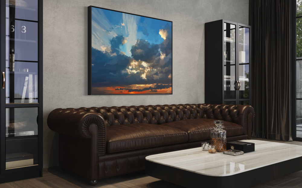 God Light – Sun Streaming Through Clouds | Canvas Wall Print