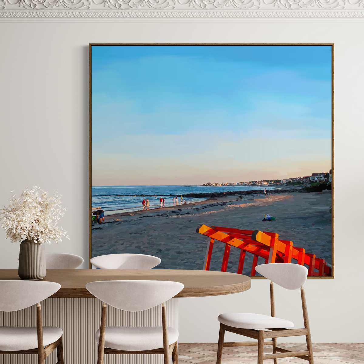 Wallis Sands Beach I — Canvas Wall Print