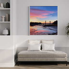 After the Show — Memorial Bridge Canvas Print | Portsmouth NH Wall Art