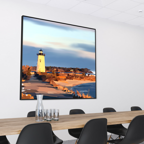 Coastal Lighthouse in Edgartown Martha's Vineyard - Matte Canvas Wall Art