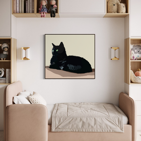 Asher at Attention - Matte Canvas Wall Art