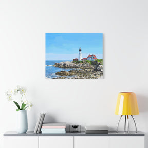 Cape Elizabeth Lighthouse – Portland Maine Canvas Print