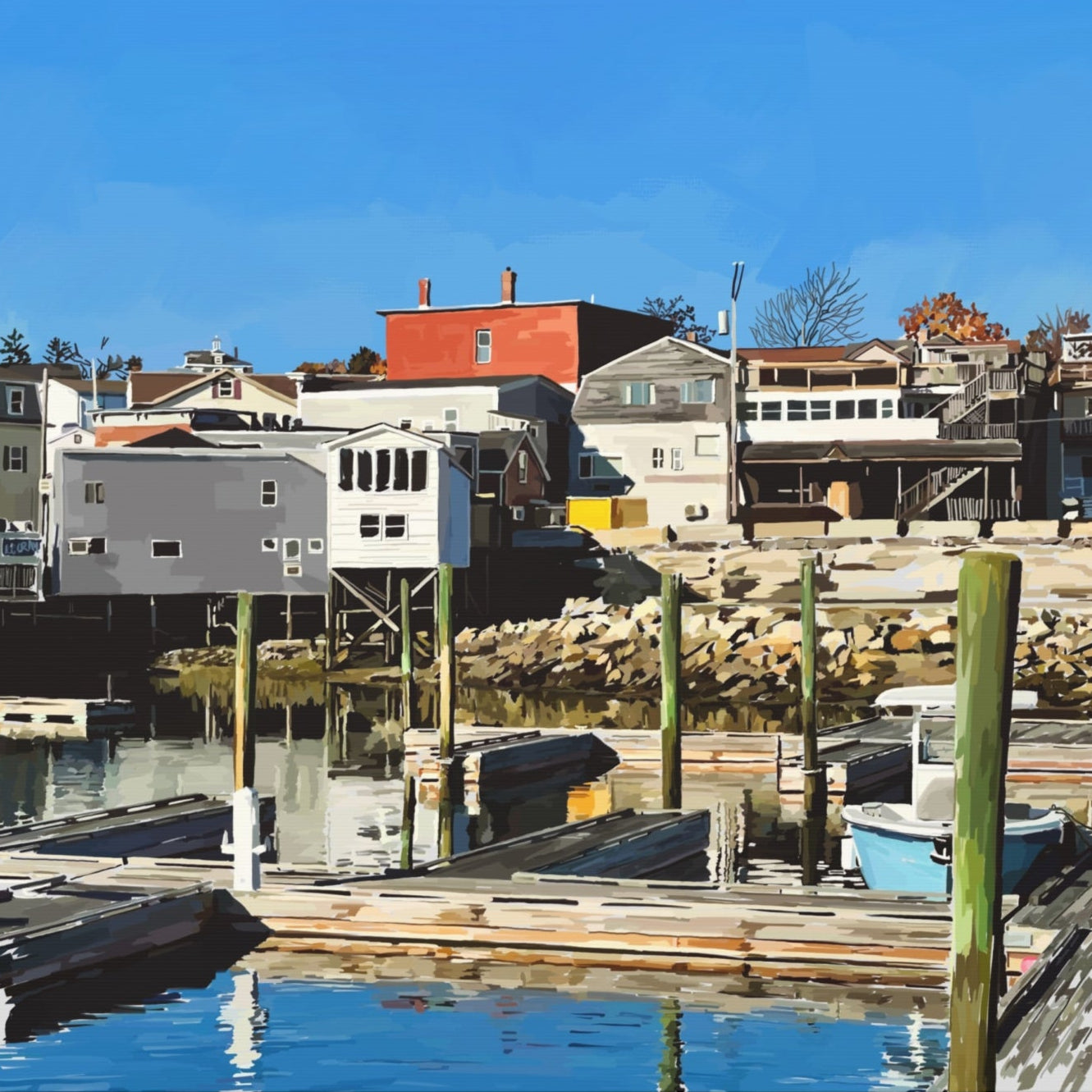 boothbay harbor view from the water