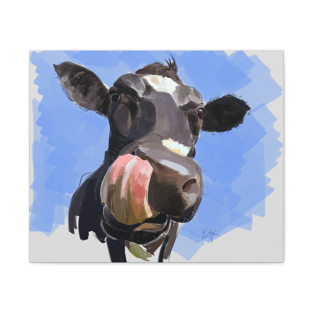 Gerald the Cow - Canvas Matte Stretched Wall Art