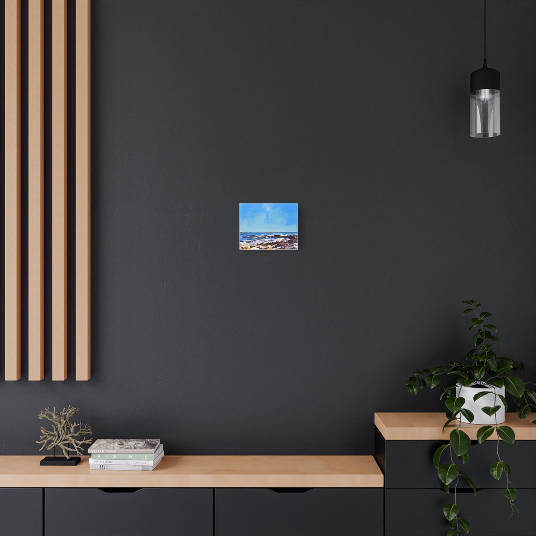Seaside Coastal Beach Canvas Print — Matte Stretched Wall Art
