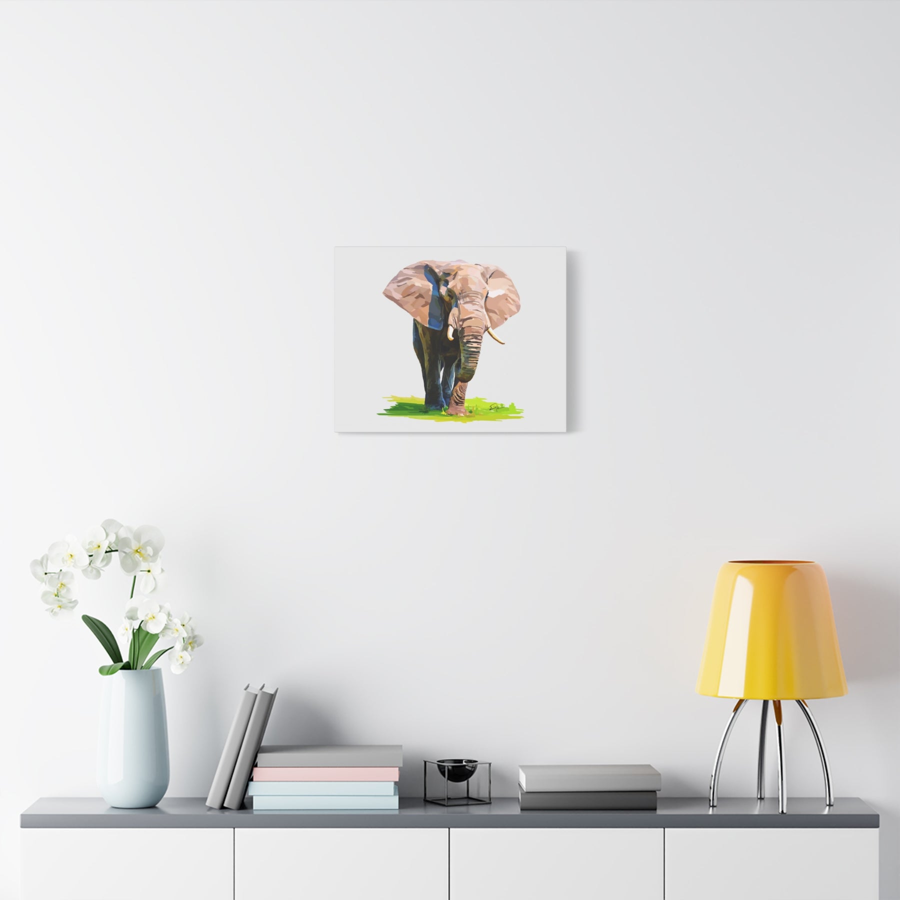 Elephant Canvas Print — Matte Stretched Wall Art