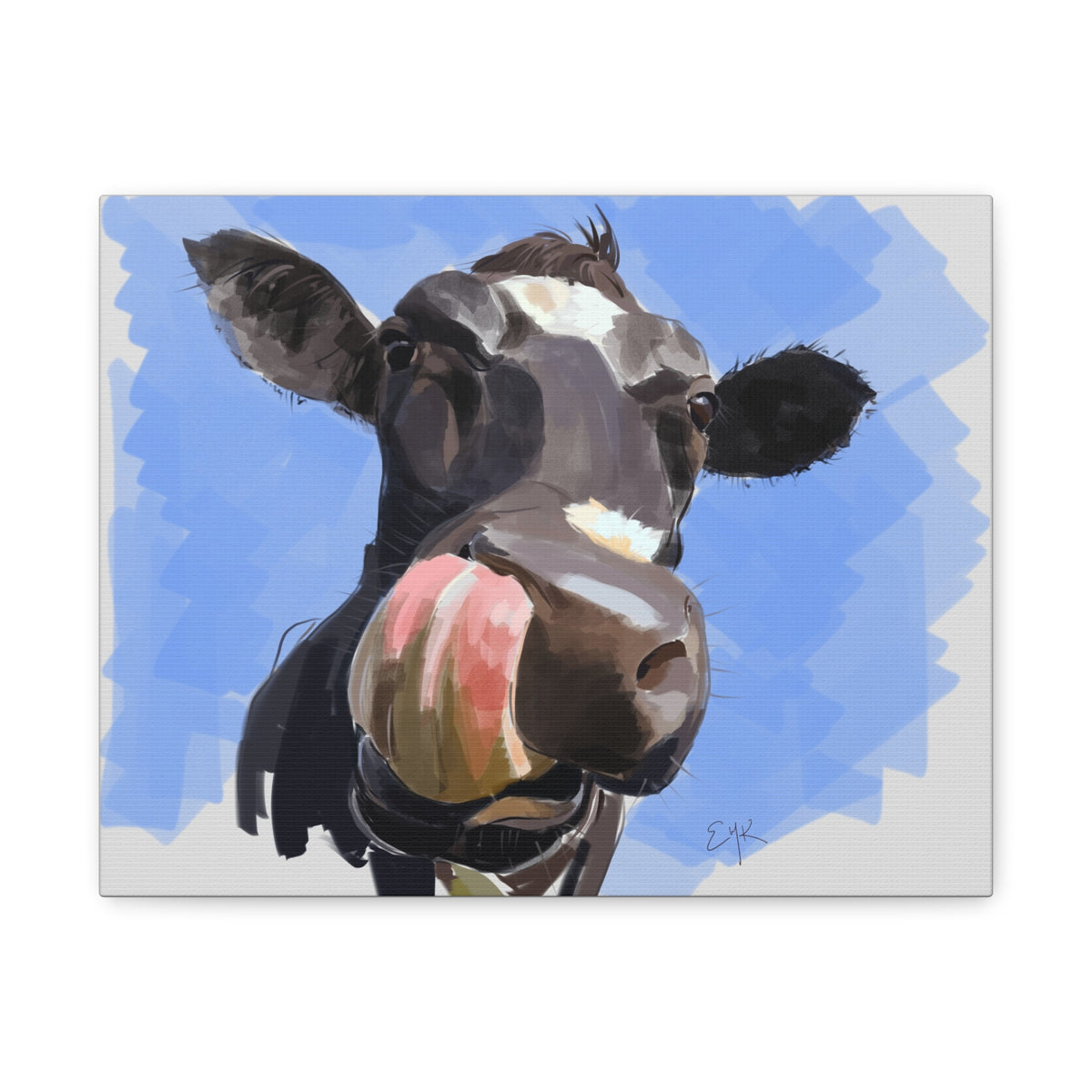 Gerald the Cow - Canvas Matte Stretched Wall Art