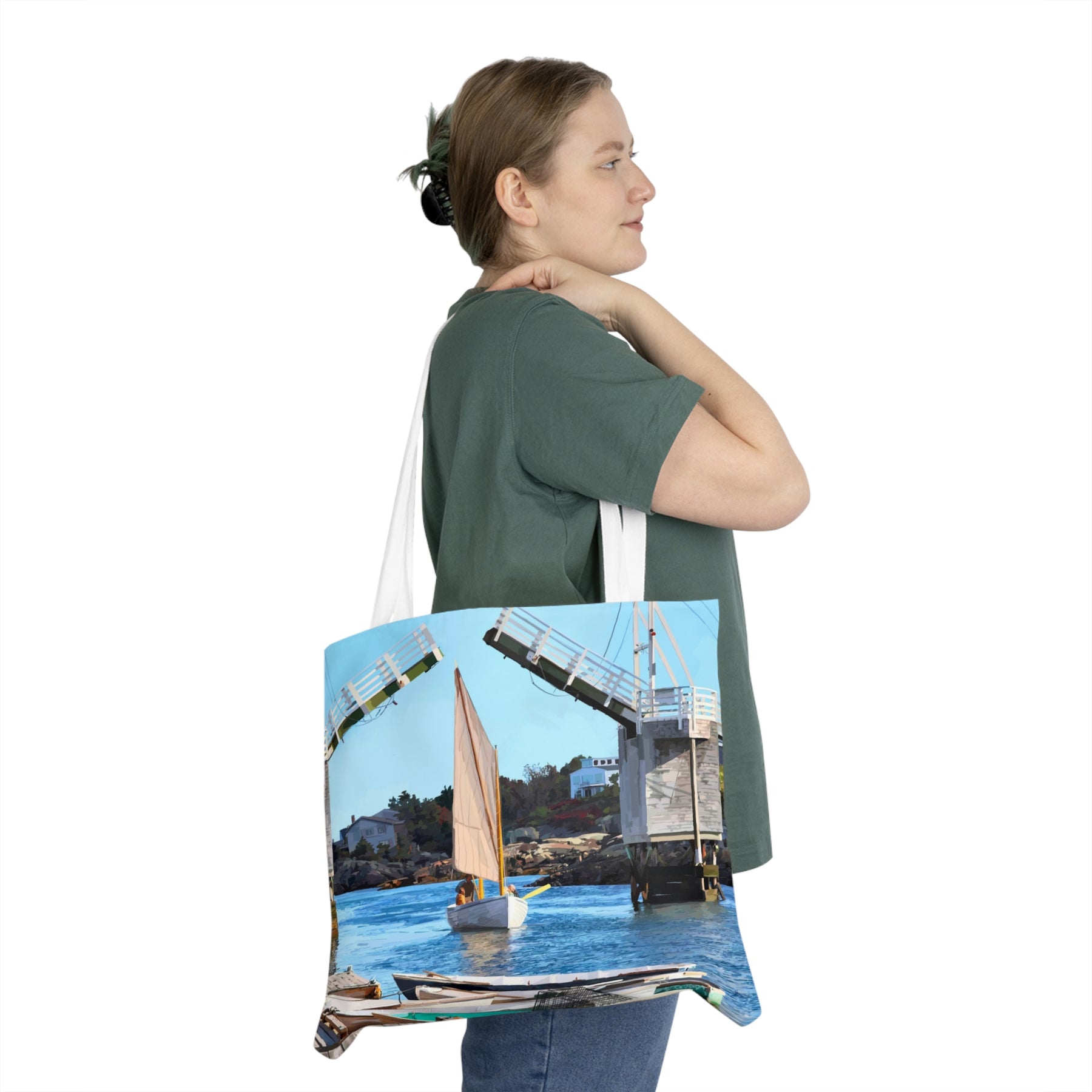 Perkins Cove Tote Bag — Ogunquit Maine Art by Emily Kalina