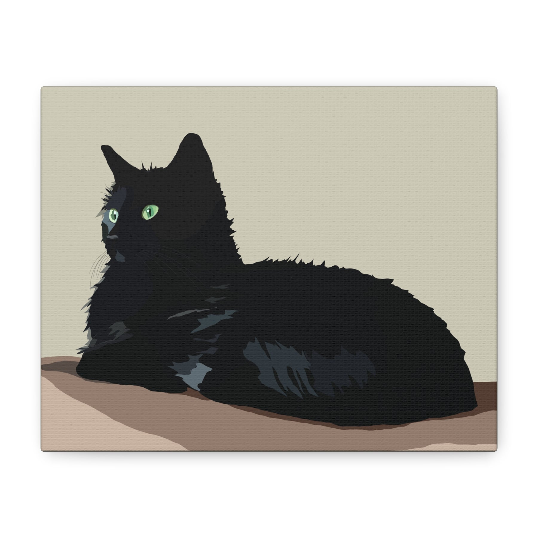 Asher at Attention - Matte Canvas Wall Art