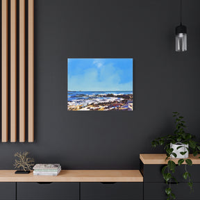 Seaside Coastal Beach Canvas Print — Matte Stretched Wall Art