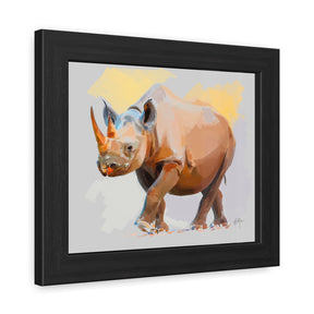 Radiant Rhino — Framed Wall Art