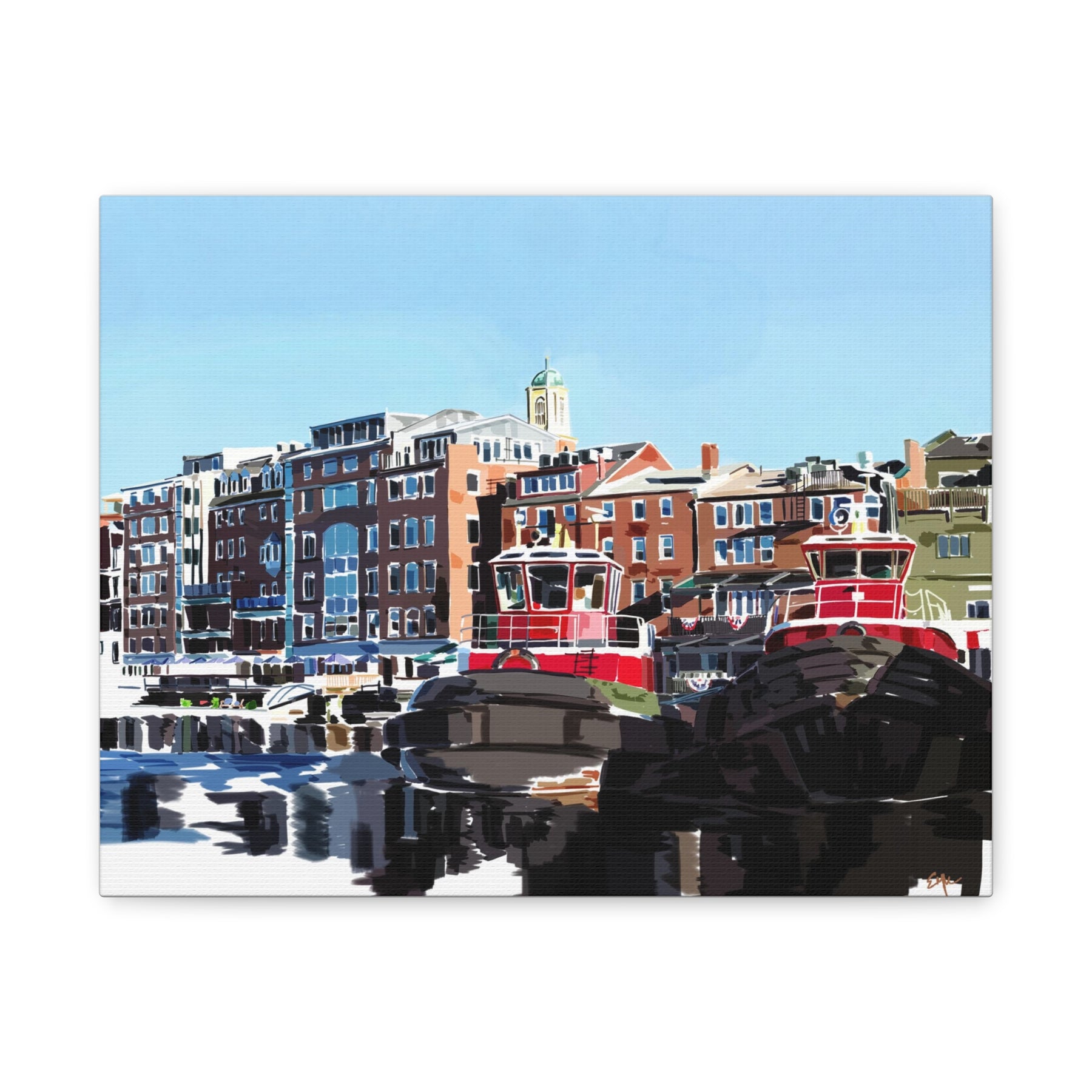 Moran Tugs – Seacoast Boats Canvas Print