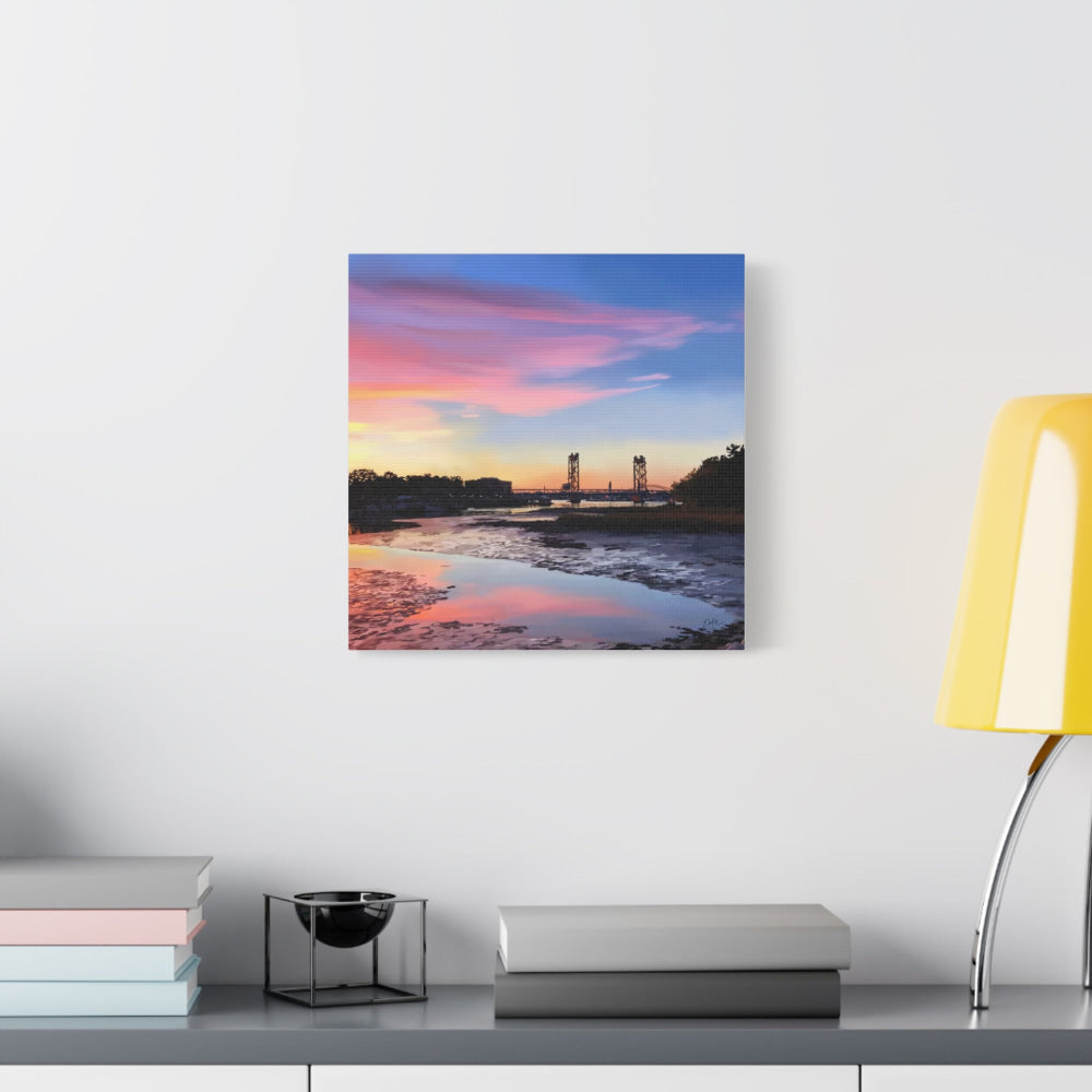 After the Show — Memorial Bridge Canvas Print | Portsmouth NH Wall Art