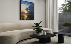 Abstract Seascape Canvas Wall Art — Matte Stretched Contemporary Print
