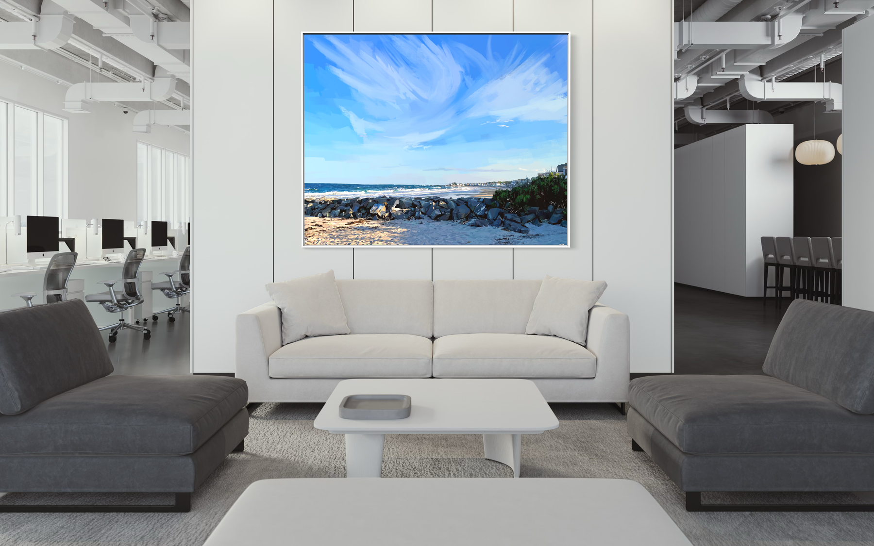 Wallis Sands II - Seacoast Beach Canvas Wall Print