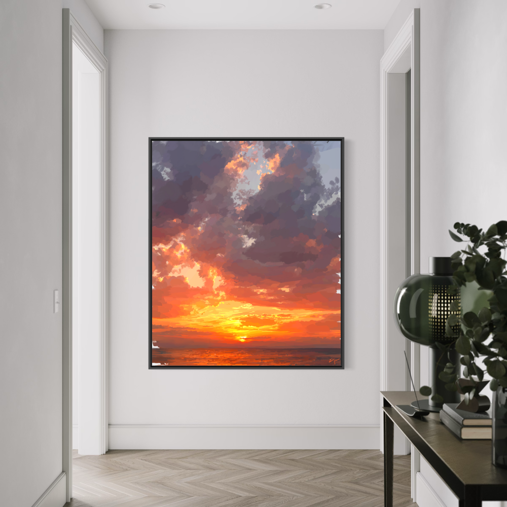 Coastal Sunset – Seacoast Canvas Print | Emily Kalina